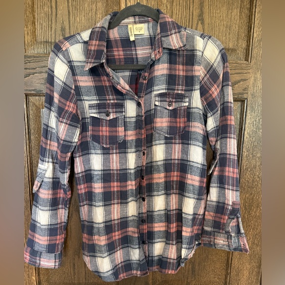 Passport Plaid 100% Cotton Flannel Shirt - Picture 1 of 4